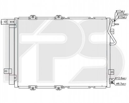 Конденсатор кондиціонера FPS FP 40 K299 (фото 1)
