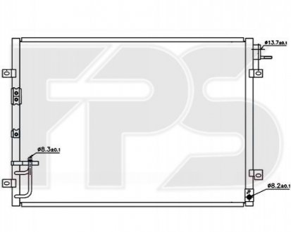 Конденсатор кондиціонера FPS FP 40 K321 (фото 1)