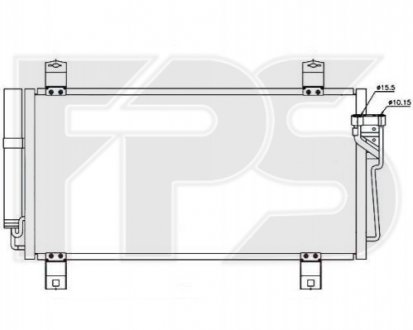 Конденсатор кондиціонера FPS FP 44 K172 (фото 1)