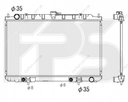 Радиатор охлаждения - (214602Y607 / 214602Y903 / 214602Y900) FPS FP 50 A75