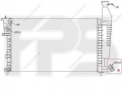 Радіатор охолодження FPS FP 54 A1122 (фото 1)