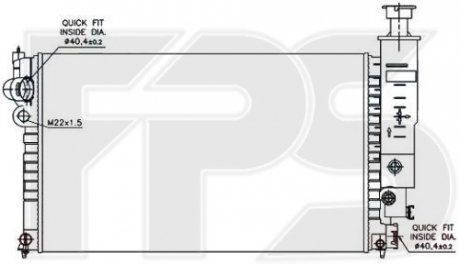 Радіатор охолодження FPS FP 54 A339