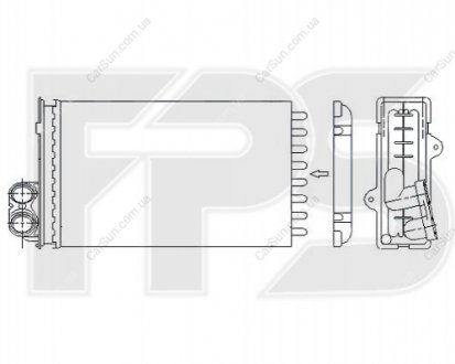 Радіатор пічки FPS FP 54 N42 (фото 1)