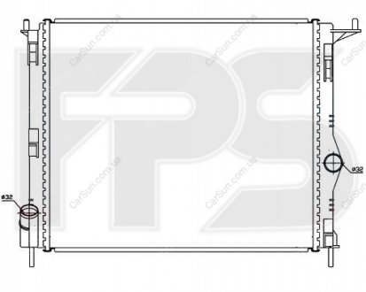 Радиатор охлаждения - (8200735038) FPS FP 56 A141