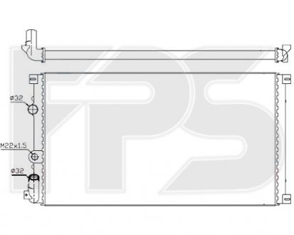 Радіатор охолодження FPS FP 56 A930 (фото 1)