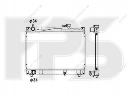 Радиатор охлаждения - (1770077E20 / 1770077E00) FPS FP 68 A516