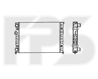 Радіатор охолодження FPS FP 74 A427