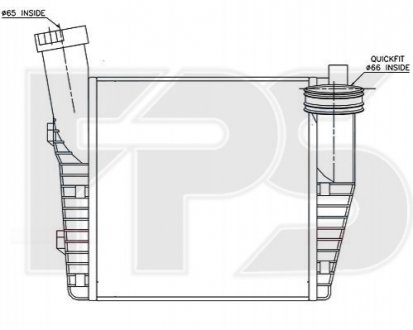 Радіатор наддуву FPS FP 74 T121