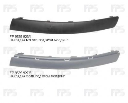 Полоска пластикова - (3B0807717DB41 / 3B0807717B / 3B0807717BGRU) FPS FP 9539 927