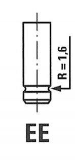 Клапан впускний FIAT 3989/RNT IN FRECCIA R3989/RNT (фото 1)