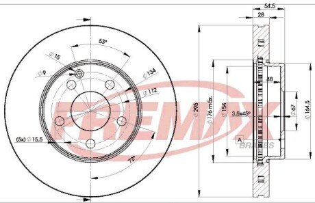 Диск тормозной FREMAX BD0812