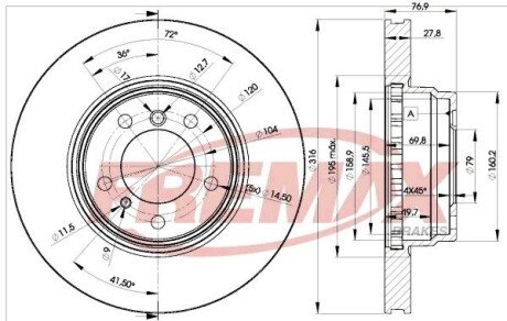 Автозапчасть FREMAX BD2093