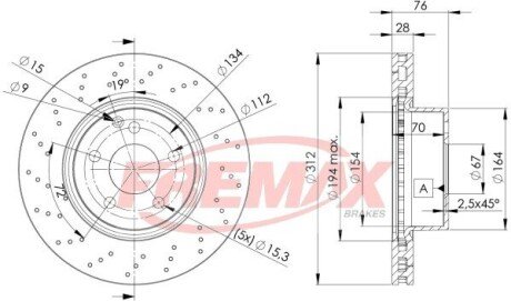 Гальмівний диск FREMAX BD 3054