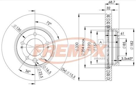 Автозапчасть FREMAX BD3327