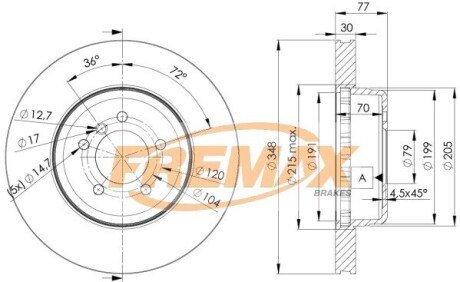 Гальмівний диск FREMAX BD 3402