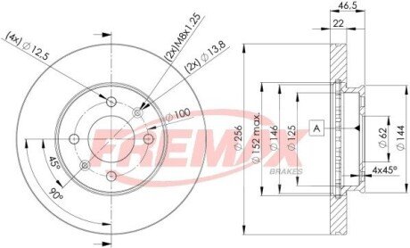 Диск тормозной FREMAX BD5101