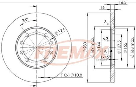 Тормозной диск FREMAX BD5631