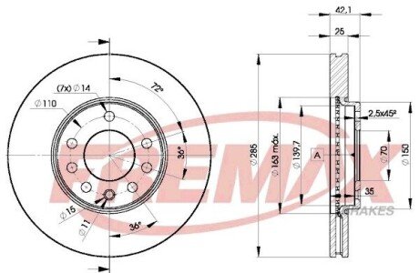 Диск тормозной FREMAX BD9003