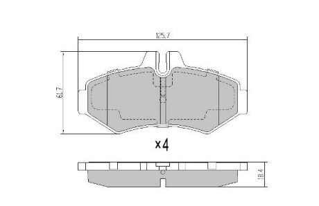 Колодки задние, 98-06 (тип BOSCH) - (44202520 / 4209720 / 34202420) FREMAX FBP-1131