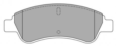 Комплект тормозных колодок, дисковый тормоз - (MDB2283 / 425423 / 425342) FREMAX FBP-1212 (фото 1)