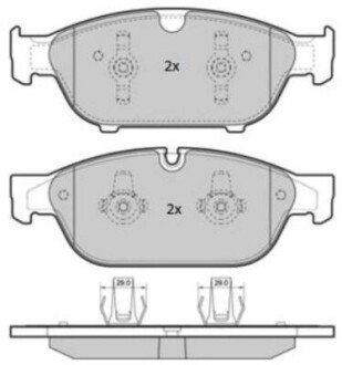 Колодки дискового тормоза FREMAX FBP1852