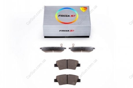 Колодка тормозная дисковая передняя Hyundai Tucson (04-10), Sonata (04-09), Sonata 2.4 (09-14) (металлокерамические) (SP1182) FRIXA S1H17