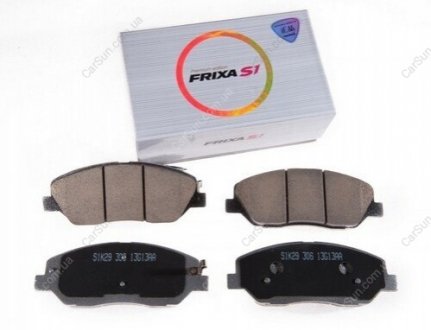 Колодка тормозная дисковая передняя Hyundai Santa Fe (06-), (12-) (металлокерамические) (SP1194) FRIXA S1K29 (фото 1)