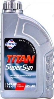 Моторное масло Titan Supersyn 5W-40 1 л - FUCHS 600930769 (фото 1)