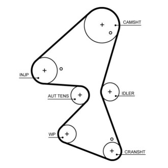 Ремень ГРМ Citroen Berlingo/C3/C4/Ford Focus 1.5D/1.6D 14- 18- Gates 5705XS