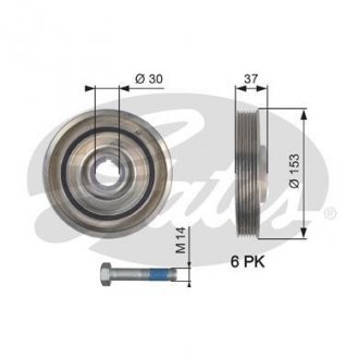 Автозапчастина Gates TVD1090A