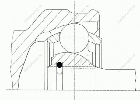 Комплект шарнірів, приводний вал GKN-SPIDAN 23972 (фото 1)