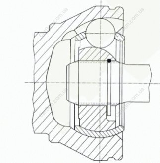 Przegub napД™dowy wewnД™trzny L/P (25z/24z) pasuje do: OPEL ASTRA K 1.4-1.6D 06.15- GKN-SPIDAN 36602