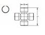 Хрестовина кардана 34.9*92.5 59-12 GKN-SPIDAN U916 (фото 2)