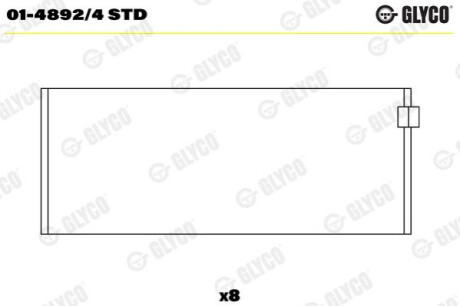 Вкладиш Glyco 0148924STD