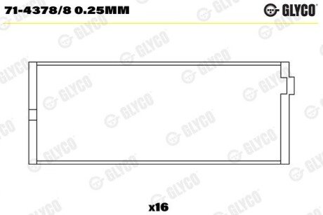 ПІДШИПНИКИ ШАТУННІ Glyco 71-4378/80.25MM