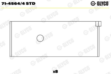 Автозапчастина Glyco 71-4564/4 STD