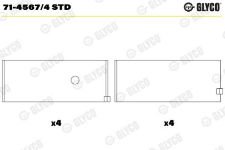 Вкладиш Glyco 7145674STD