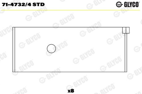 Вкладыши Glyco 71-4732/4 STD