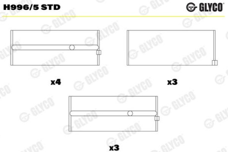 Вкладыши Glyco H996/5 STD