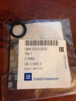 Уплотнительное кольцо трубки корпуса масл. фильтра Cruze - GM 55353328 (фото 1)