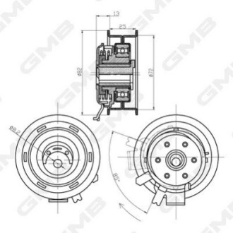 Натяжной ролик GMB GTB0150