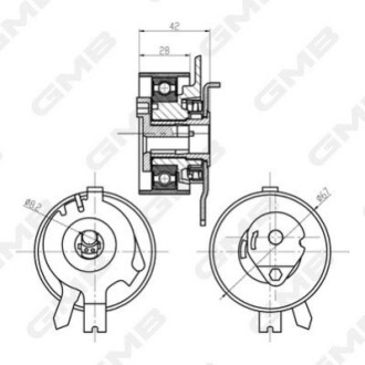 Ролик натяжной GMB GTB0360