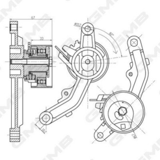 Шків привідного паса GMB GTB0650