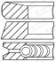 Комплект поршневых колец - GOETZE 08-127407-00 (фото 1)