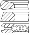 Кільця Поршневі (Std) Ø123Mm 3.5-3-4Mm Renault Kerax/premium Dci11E-Midr06.23.56B/41 >1996 GOETZE 08-135500-10 (фото 3)