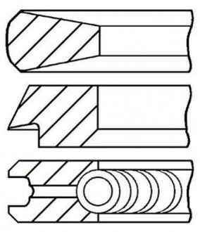 Комплект кілець на поршень GOETZE 08-431100-00