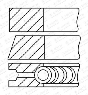 Кільця поршневі GOETZE 08-436300-10