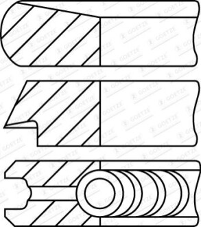 PIER┼Ü.T┼ü.OPEL B16DT/DTH. 75MM 0.50 GOETZE 0845310700