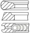 Кольца поршневые - (85103700) GOETZE 08-502600-00 (фото 1)
