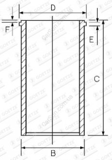 Гільза поршня GOETZE 14-049300-00